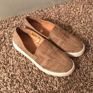 Mossimo Tan slip ons